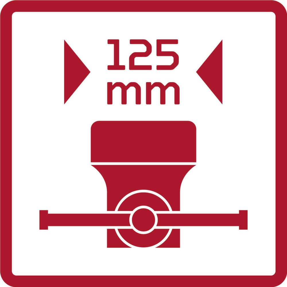 Produktabbildung Nr. 2: GEDORE red Schraubstock Backen-B.125mm starr 17kg R93800125