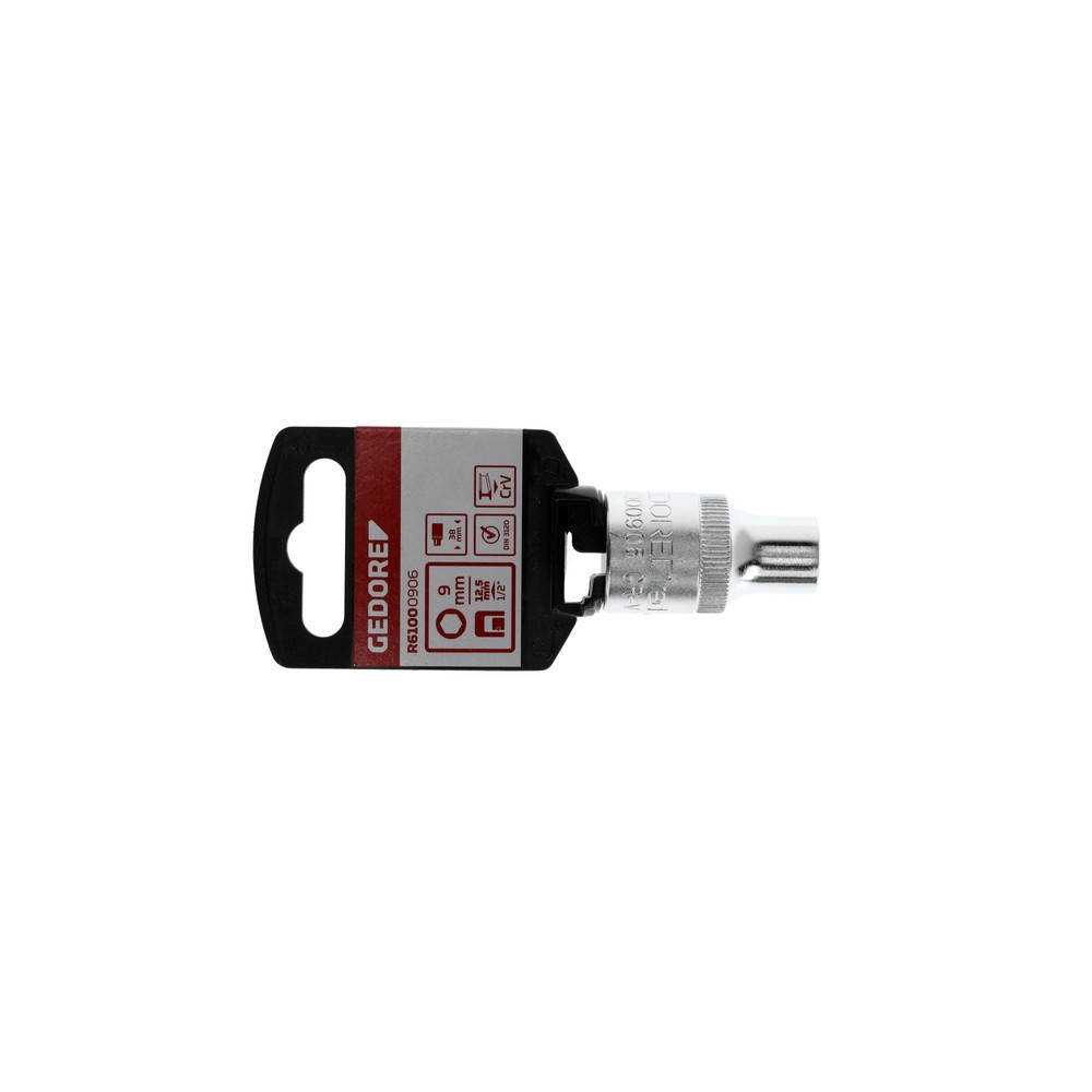 Produktabbildung Nr. 2: GEDORE red Steckschl.Einsatz 1/2 6kt SW9mm L.38mm R61000906