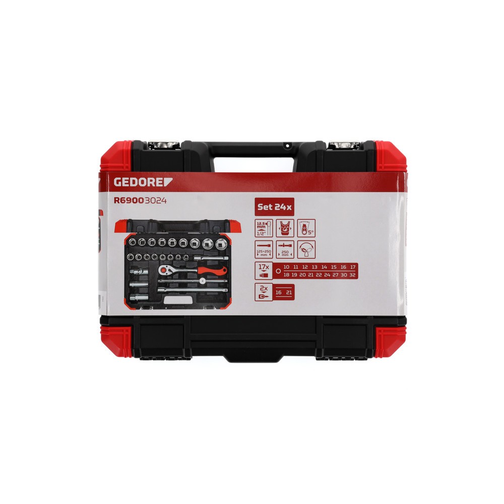 Produktabbildung Nr. 2: GEDORE red Steckschl.Satz 1/2 SW10-32mm 24tlg R69003024
