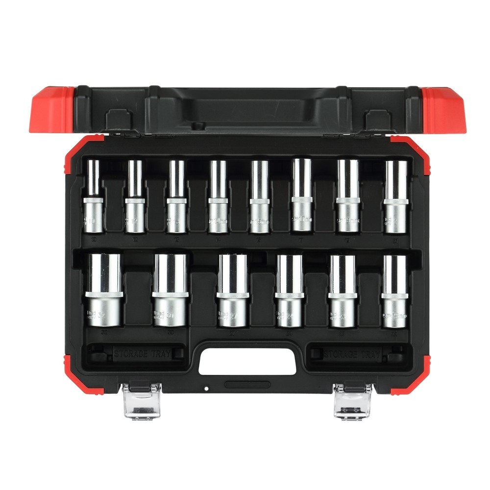 Produktabbildung: GEDORE red Steckschl.Satz 1/2 6kt SW10-32mm 14tlg R61003114