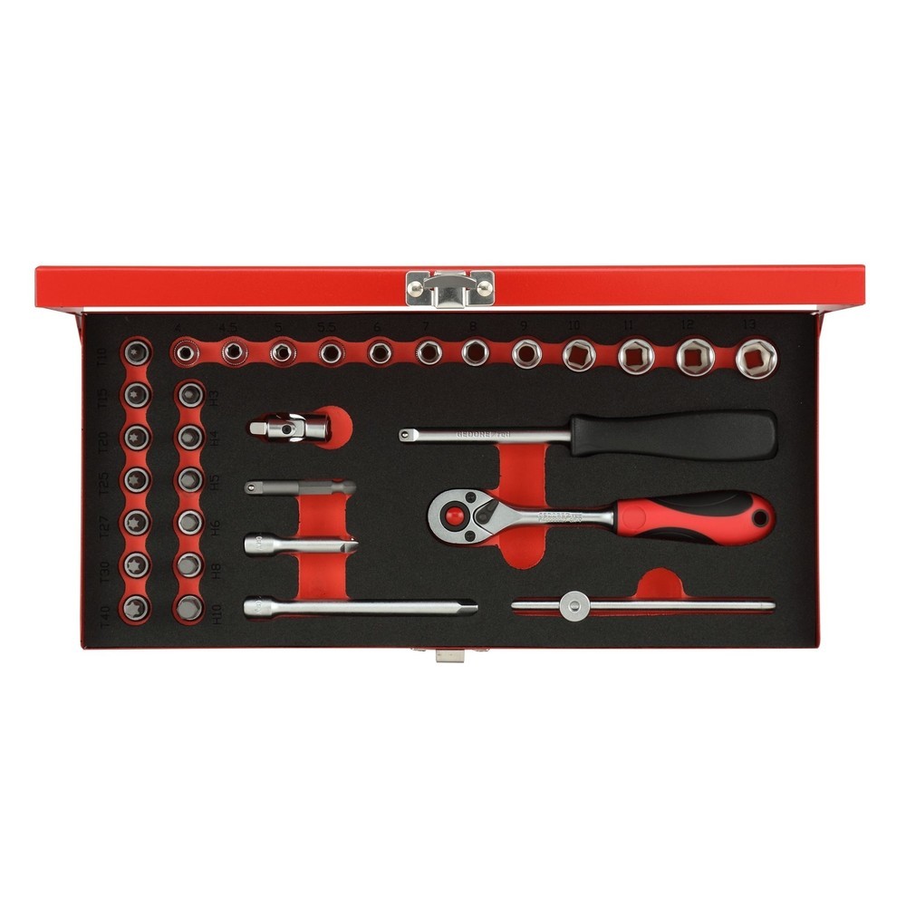 Produktabbildung: GEDORE red Steckschl.Satz 1/4 SW4-13mm 32tlg R49014033