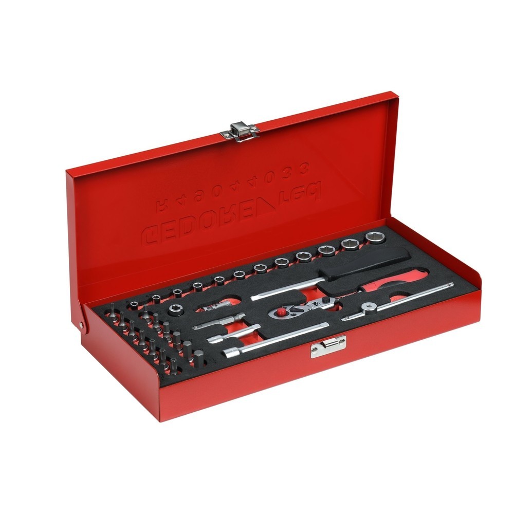 Produktabbildung Nr. 9: GEDORE red Steckschl.Satz 1/4 SW4-13mm 33tlg R49044033