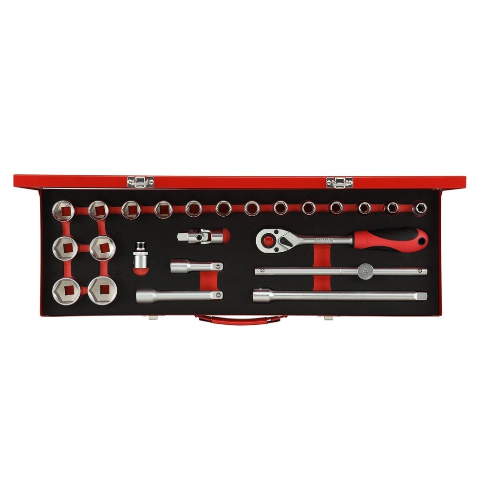 Produktabbildung: GEDORE red Steckschl.Satz 1/2 SW10-32mm 24tlg R69004024