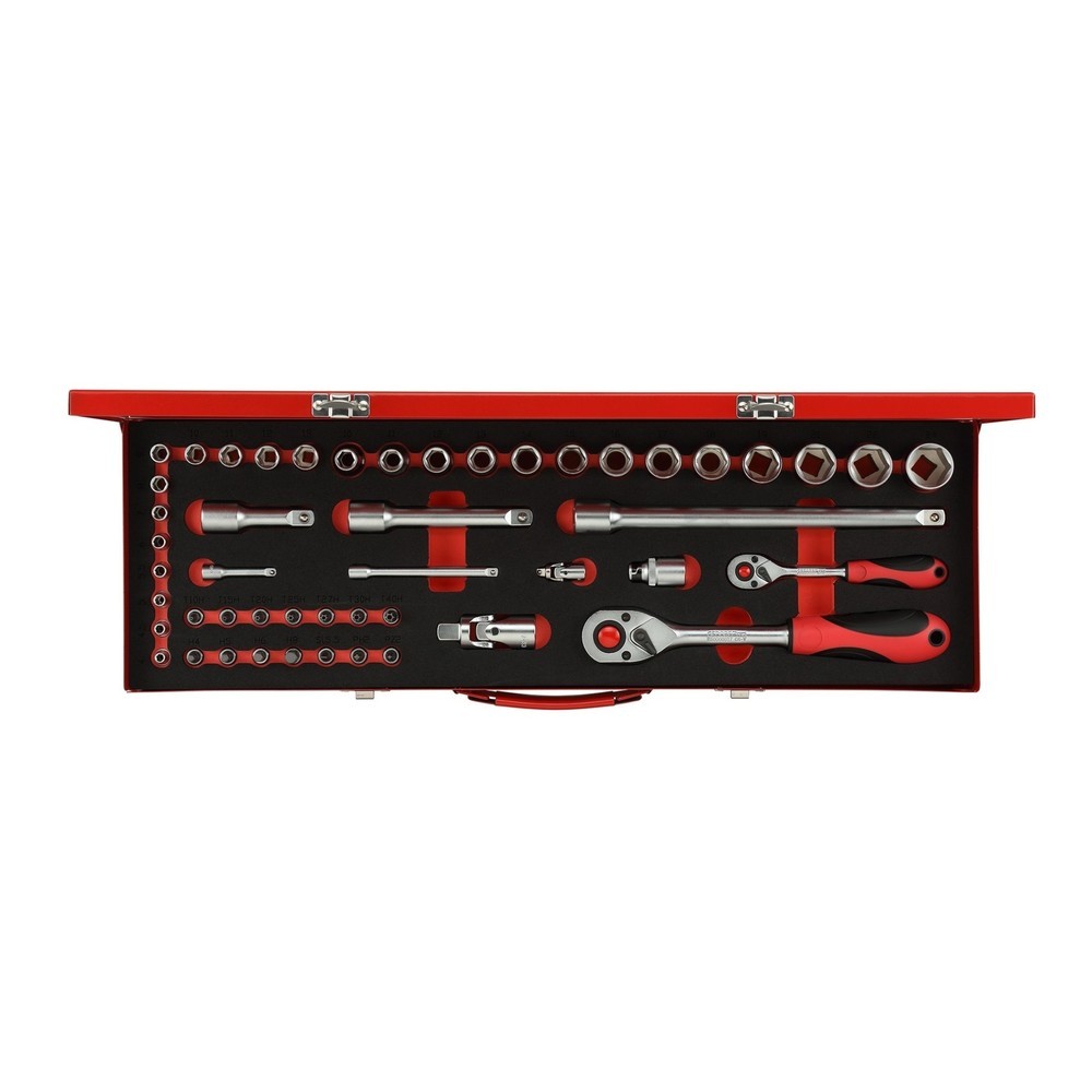 Produktabbildung: GEDORE red Steckschl.Satz 1/4+1/2 49tlg R46004049
