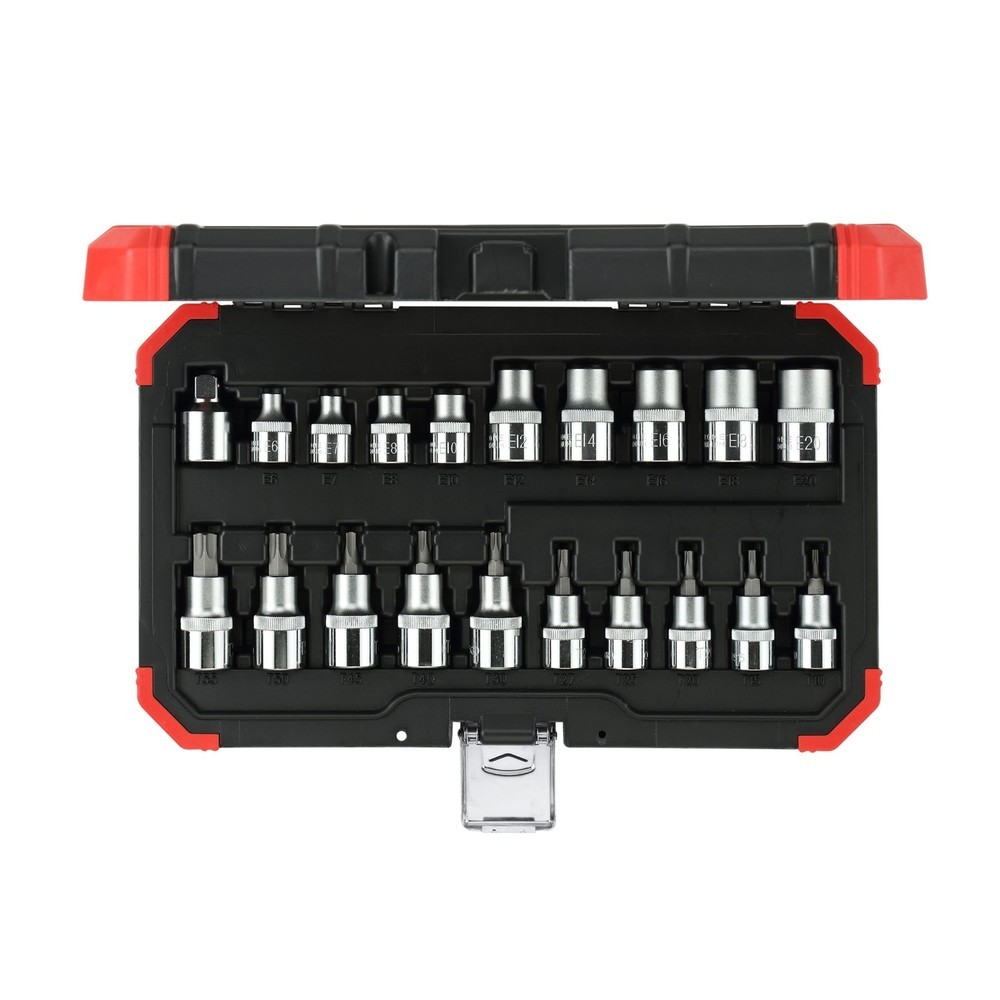 Produktabbildung: GEDORE red Steckschl.Satz 1/2 TX 20tlg R68003020