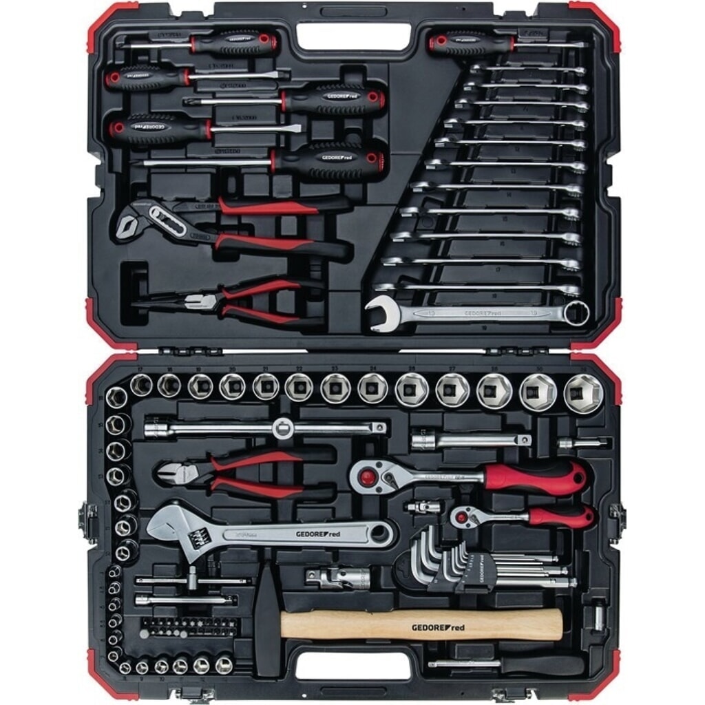 Produktabbildung: GEDORE RED Steckschlüssel-/Handwerkzeugkoffer R4600 3100, 100-teilig