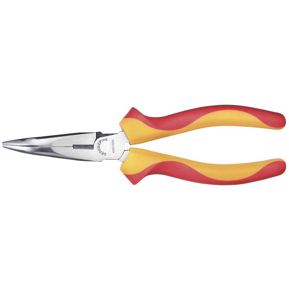 Produktabbildung: GEDORE red VDE-Flachrundzange L.200mm 45° 2K-Griff R29510200