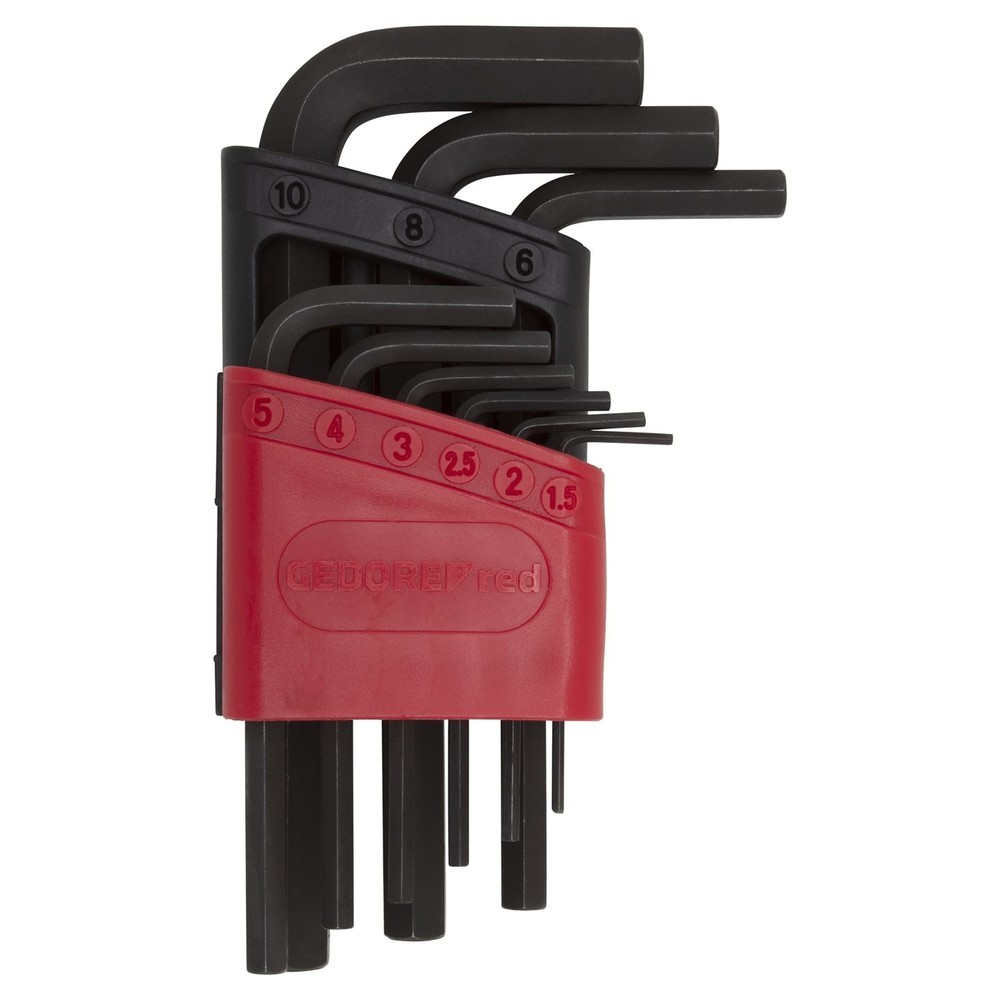 Produktabbildung: GEDORE red Winkelschraubendr.Satz 6kt 1.5-10mm 9tlg R36605009