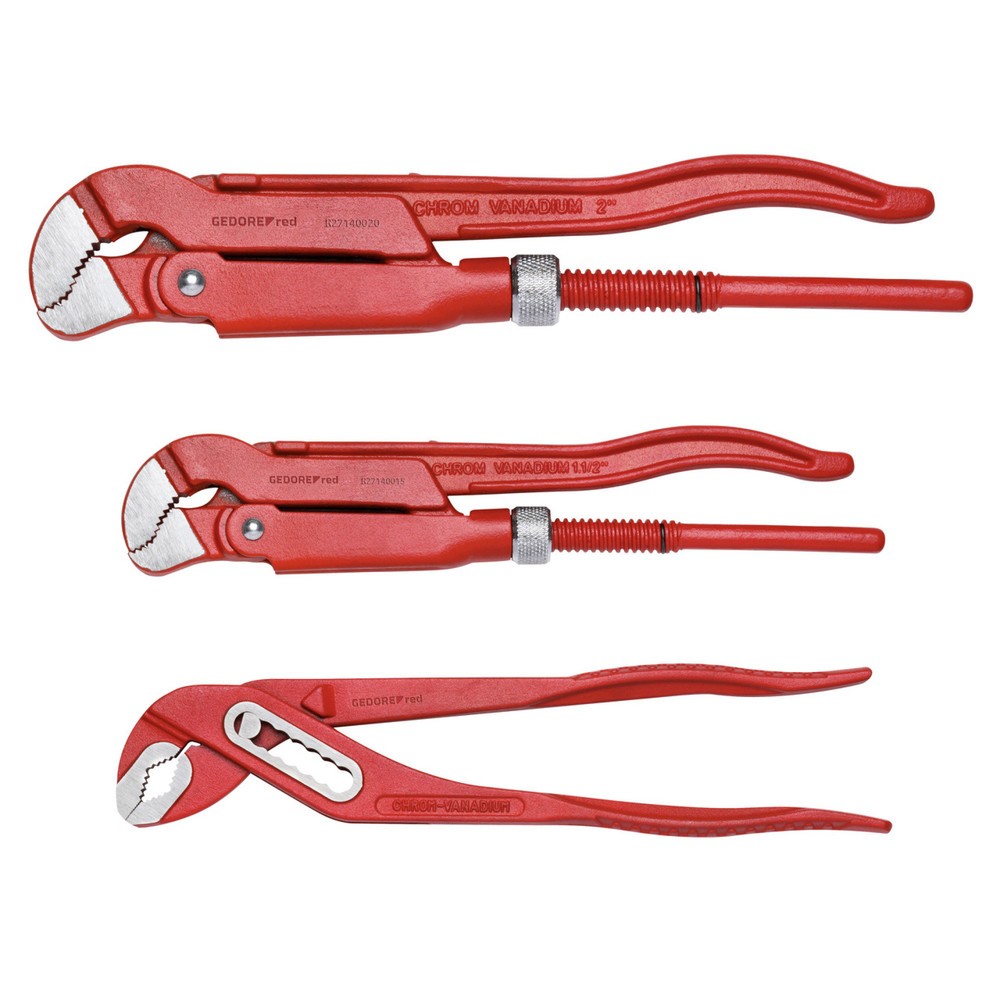 Produktabbildung: GEDORE red Zangensatz 3tlg, 2x Rohr 1xWapu R27000003