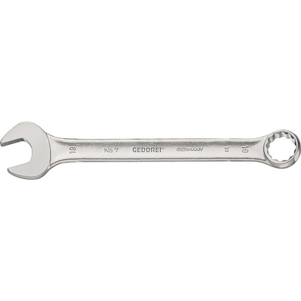 Produktabbildung: Ringmaulschlüssel 7 SW 10mm L.140mm Form A CV-Stahl GEDORE
