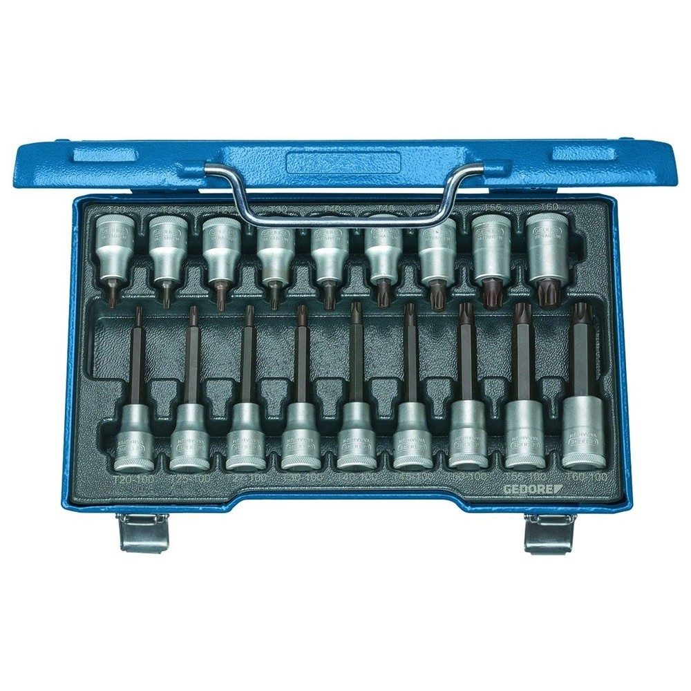 Produktabbildung: GEDORE Schraubendreher-Satz 1/2" 18tlg TORX T20-60 ITX 19 LKP