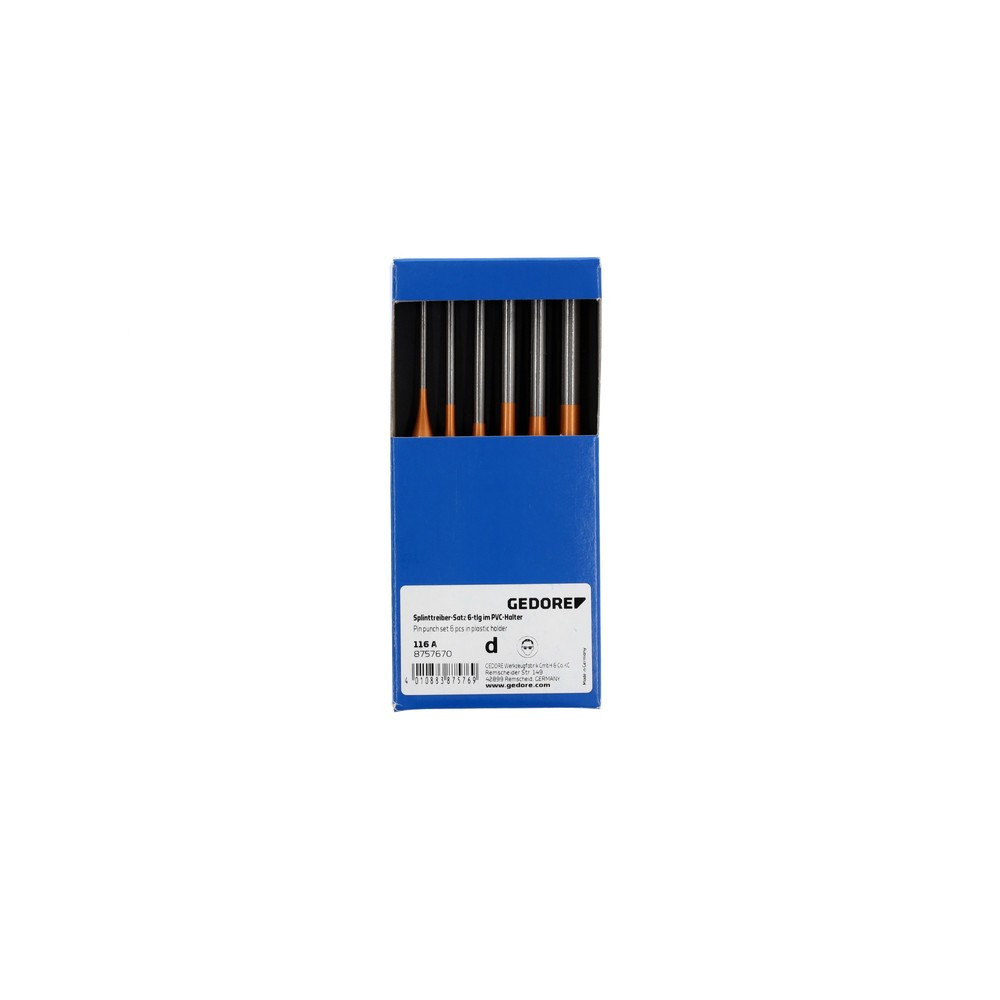 Produktabbildung Nr. 2: GEDORE Splinttreiber-Satz 6-tlg im PVC-Halter 116 A