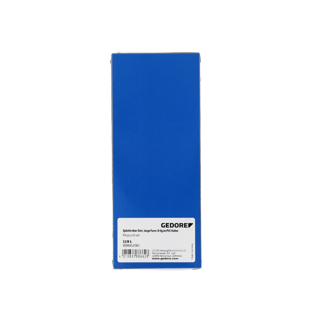 Produktabbildung Nr. 2: GEDORE Splinttreiber-Satz lange Form 6-tlg im PVC-Halter 119 L