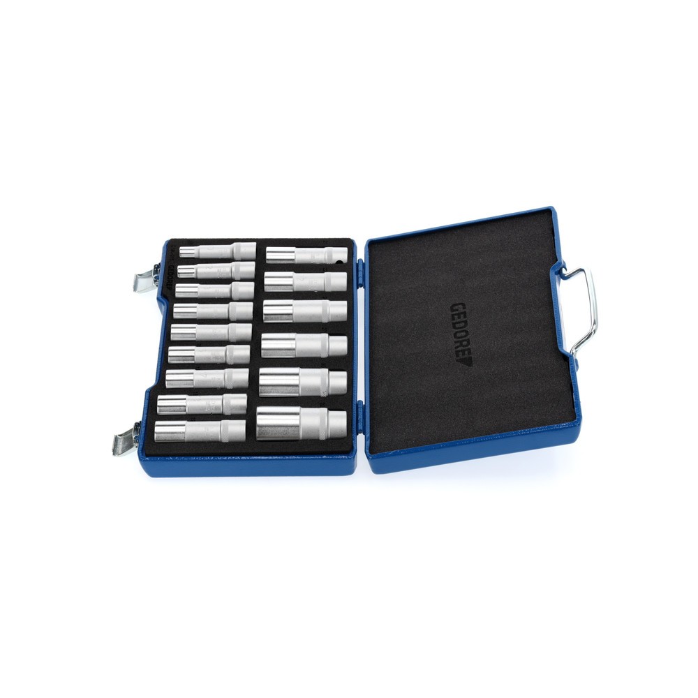 Produktabbildung Nr. 3: GEDORE Steckschlüssel-Satz 1/2" 15-tlg UD 10-32 mm D 19 L-015