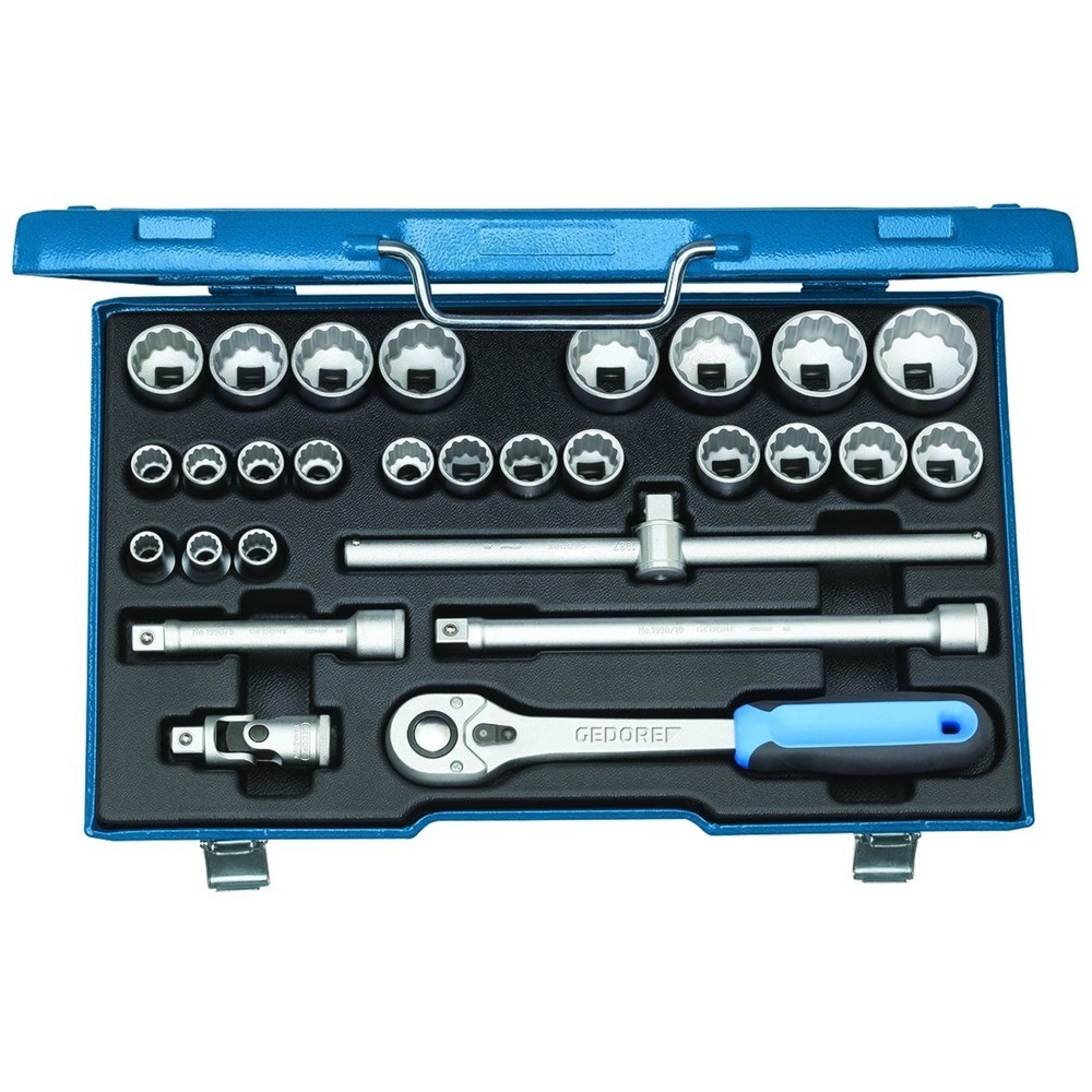 Produktabbildung: GEDORE Steckschlüssel-Satz 1/2" 28-tlg UD 10-36 mm D 19 VMU-10