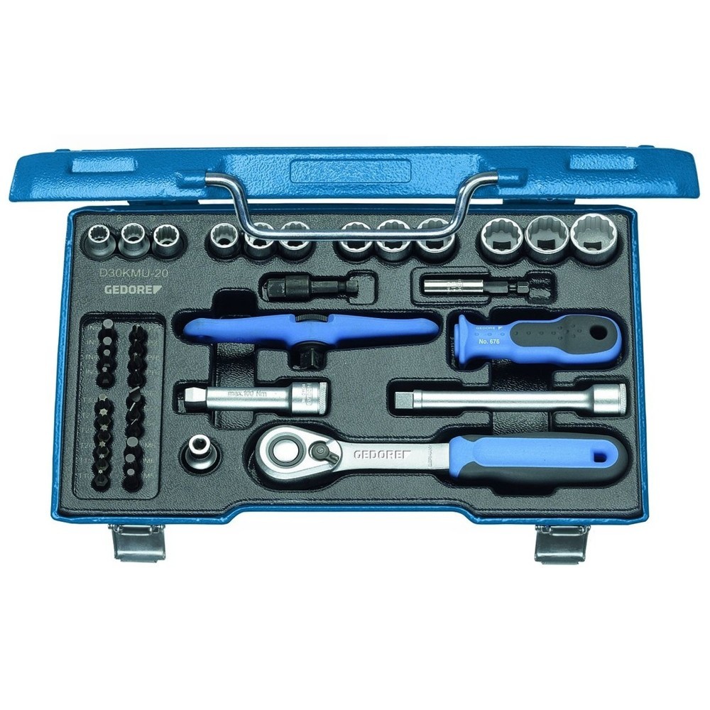 Produktabbildung Nr. 2: GEDORE Steckschlüssel-Satz 3/8" 40-tlg IN-IS-PH-PZ-TX-XZN D 30 KMU-20