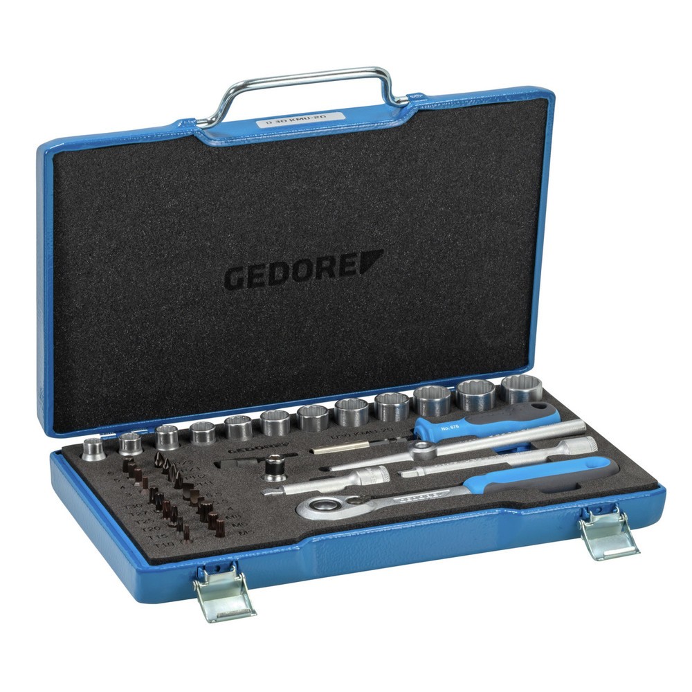 Produktabbildung Nr. 4: GEDORE Steckschlüssel-Satz 3/8" 40-tlg IN-IS-PH-PZ-TX-XZN D 30 KMU-20