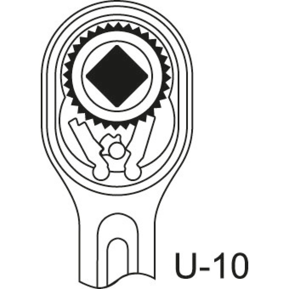 Produktabbildung Nr. 2: GEDORE Umschaltknarren-Kopf 1" E-2193 U-10 K