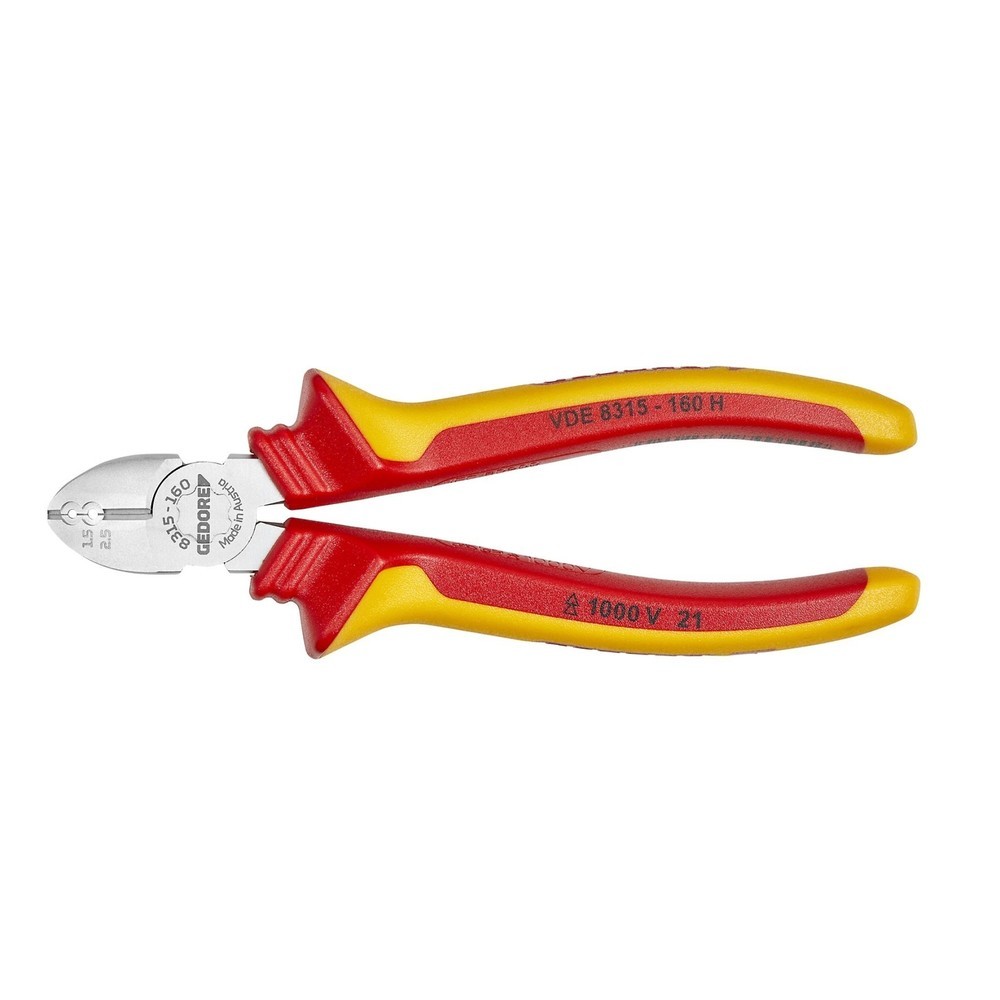 Produktabbildung: GEDORE VDE Abisolier-Seitenschneider VDE 8315-160 H