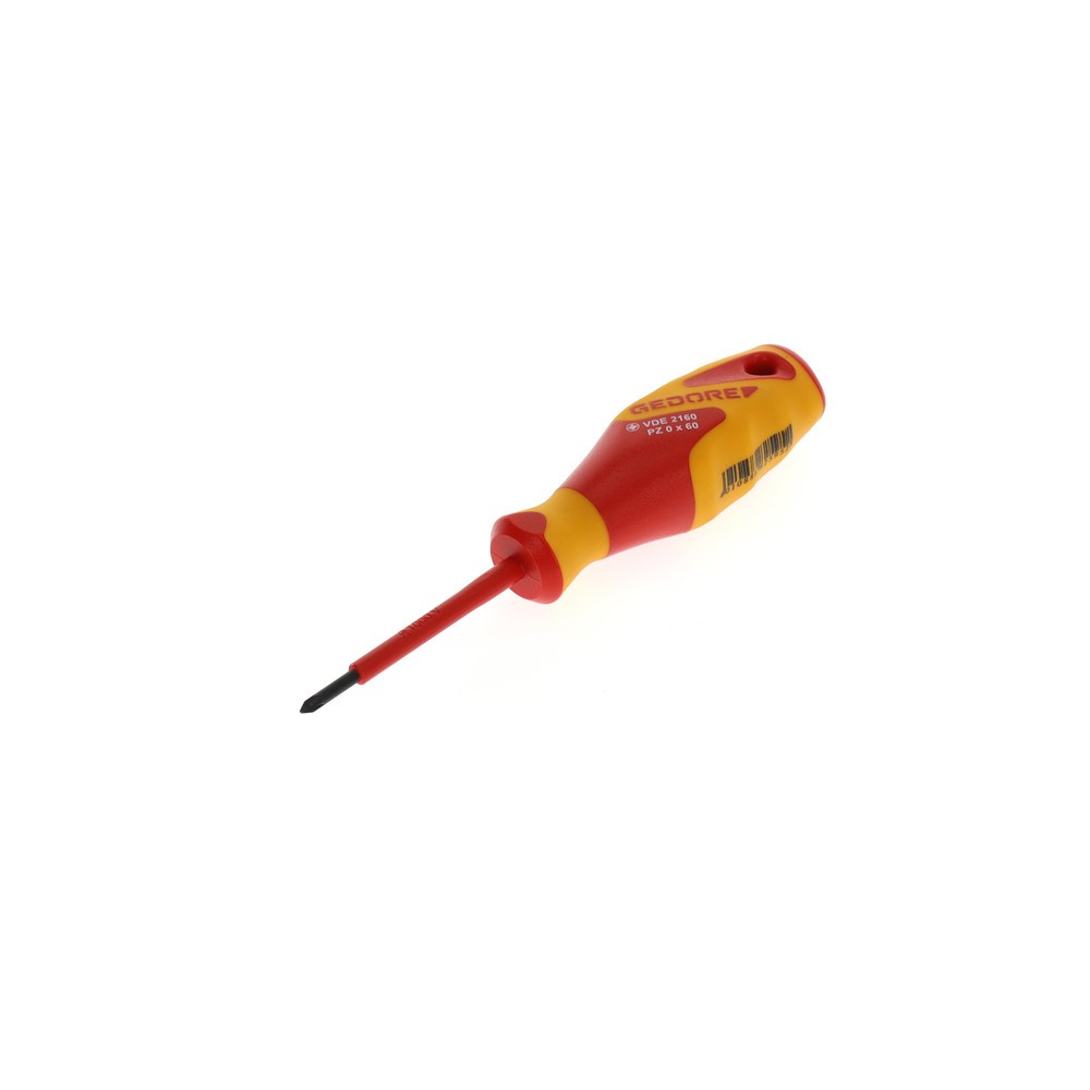 Produktabbildung: GEDORE VDE-Schraubendreher Kreuzschlitz PZ 0 VDE 2160 PZ 0