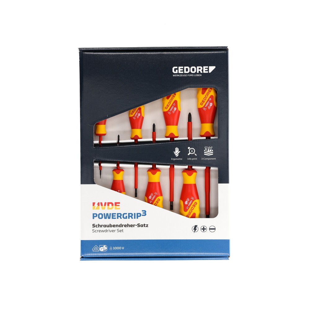 Produktabbildung Nr. 2: GEDORE VDE-Schraubendreher-Satz 7-tlg IS 2,5-6,5 PH 0-2 VDE 2170-2160 PH-077