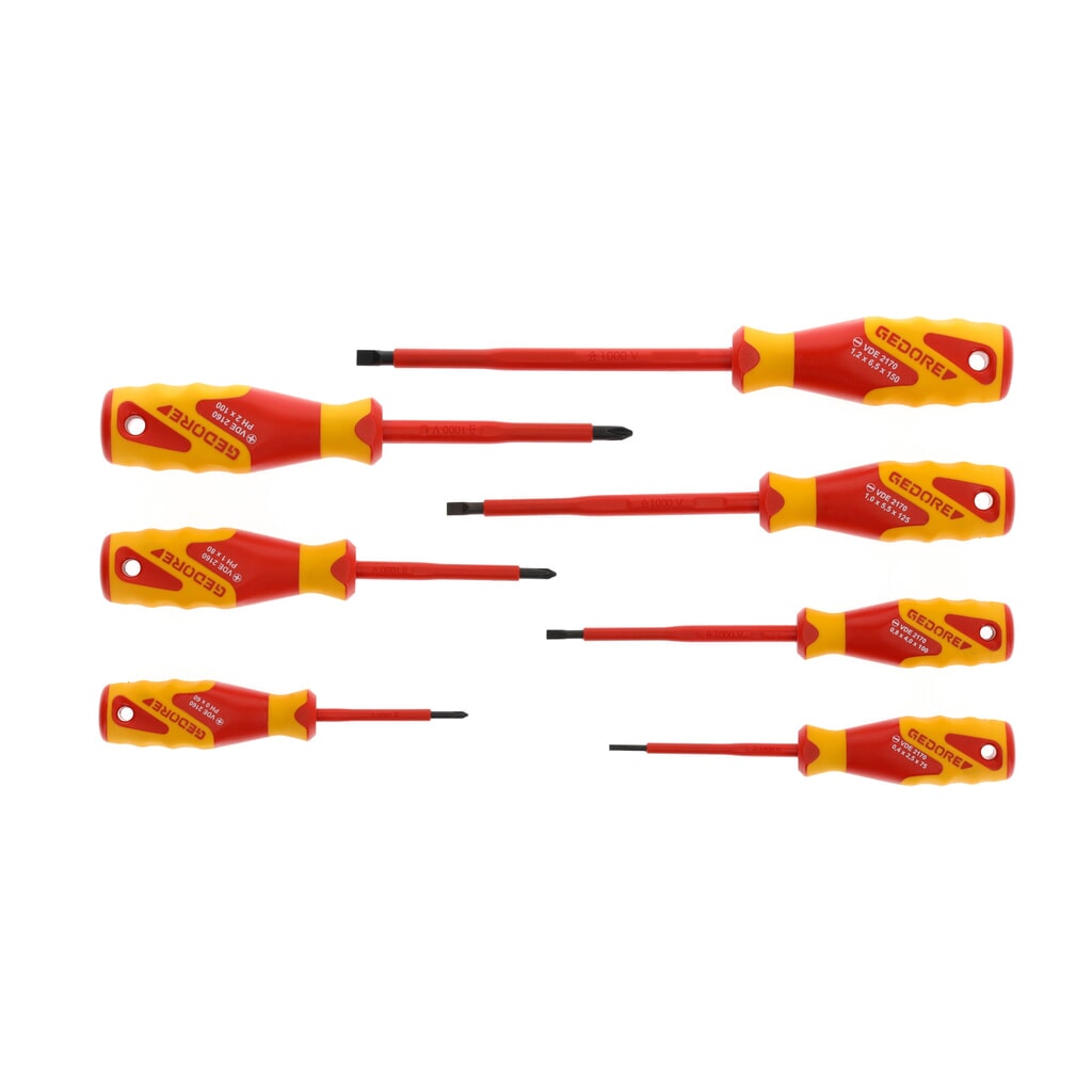 Produktabbildung: GEDORE VDE-Schraubendreher-Satz 7-tlg IS 2,5-6,5 PH 0-2 VDE 2170-2160 PH-077