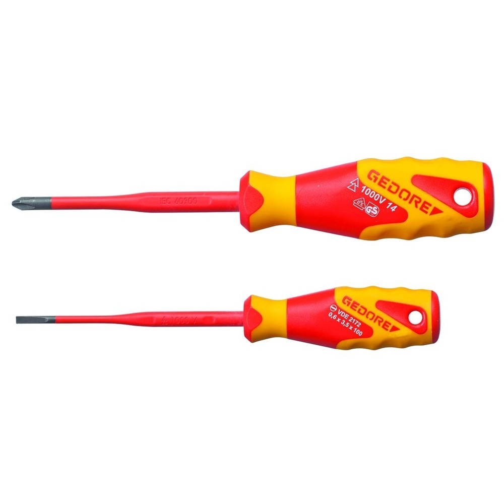 Produktabbildung: GEDORE VDE-Schraubendreher-Satz SLIM DRIVE, 2-tlg VDE 2162-2172 PH-02