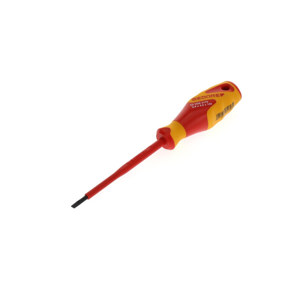 GEDORE VDE-Schraubendreher Schlitz 4 mm VDE 2170 4 Produktabbildung: GEDORE VDE-Schraubendreher Schlitz 4 mm VDE 2170 4