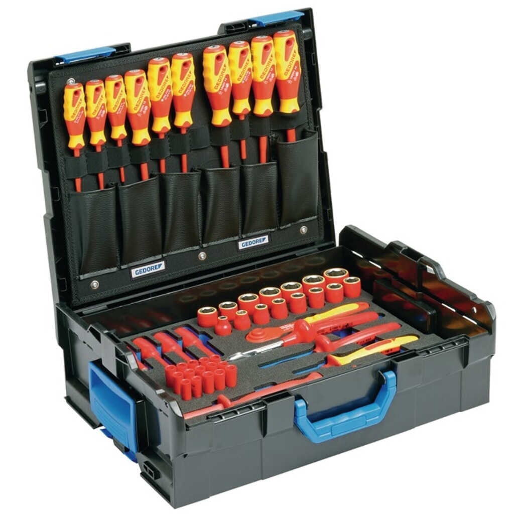GEDORE Werkzeugsortiment 53-tlg.in L-BOXX f.Elektriker Produktabbildung: GEDORE Werkzeugsortiment 53-tlg.in L-BOXX f.Elektriker