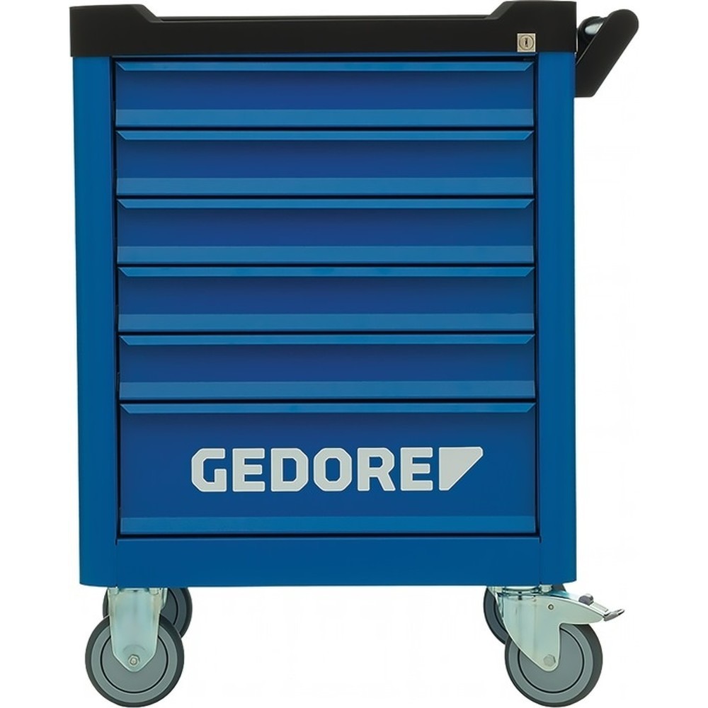 Produktabbildung: GEDORE Werkzeugwagen WSL-M6 Workster Smartline, 300 kg 6 Schubladen, B625xT510xH903mm, Stahlblech