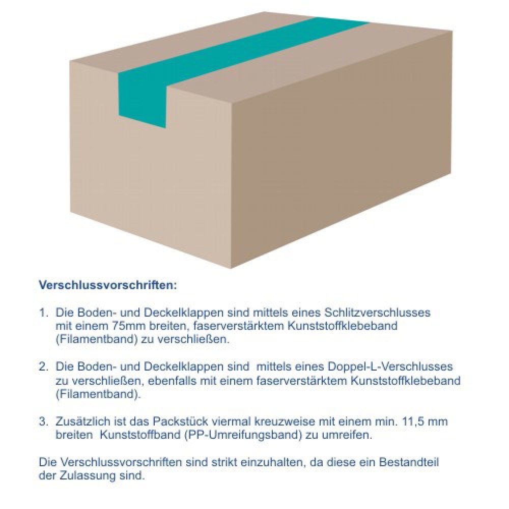 Produktabbildung Nr. 2: Gefahrgut-Karton 1-wellig, 175 x 155 x 213 mm, Inhalt 6 l, braun