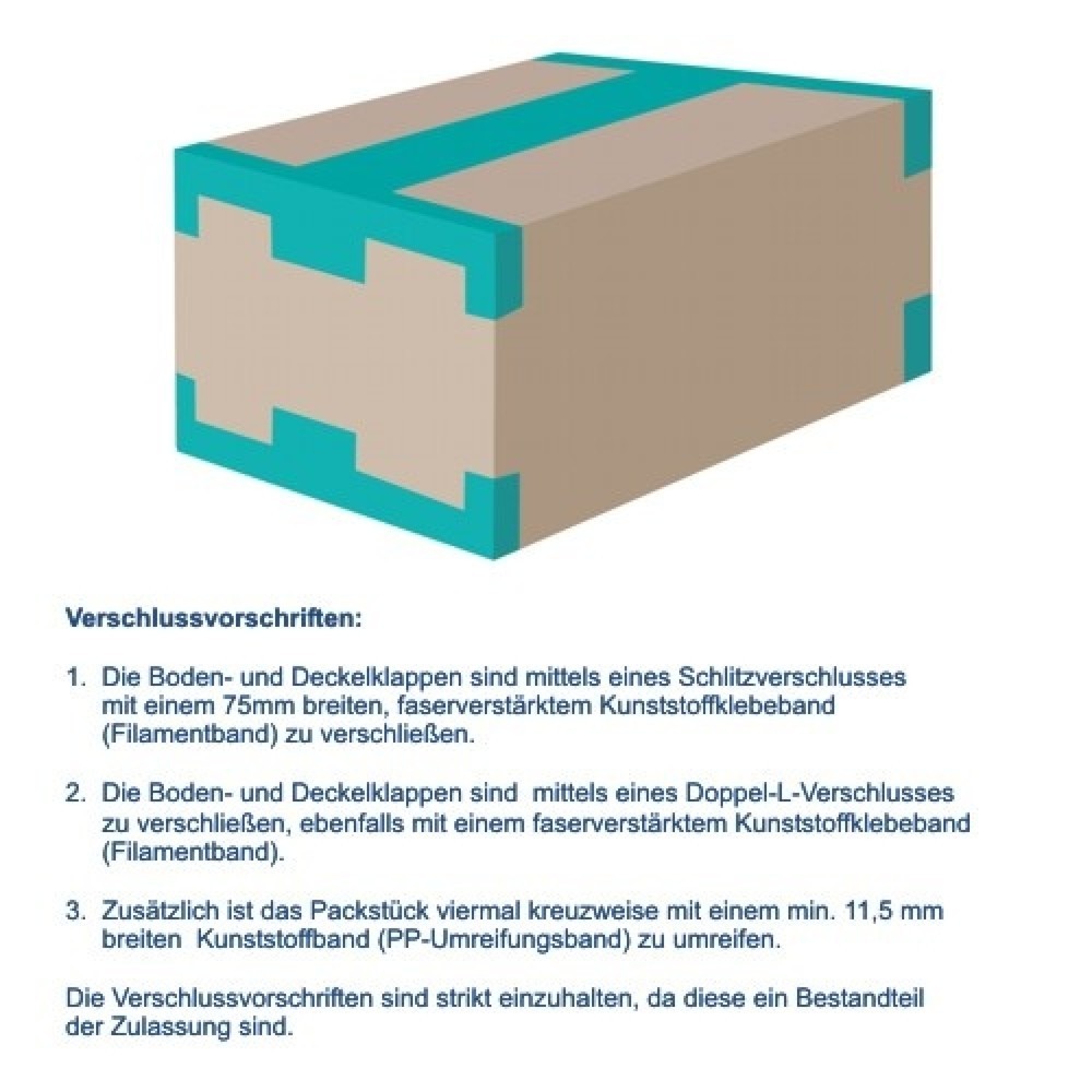 Produktabbildung Nr. 3: Gefahrgut-Karton 1-wellig, 175 x 155 x 213 mm, Inhalt 6 l, braun
