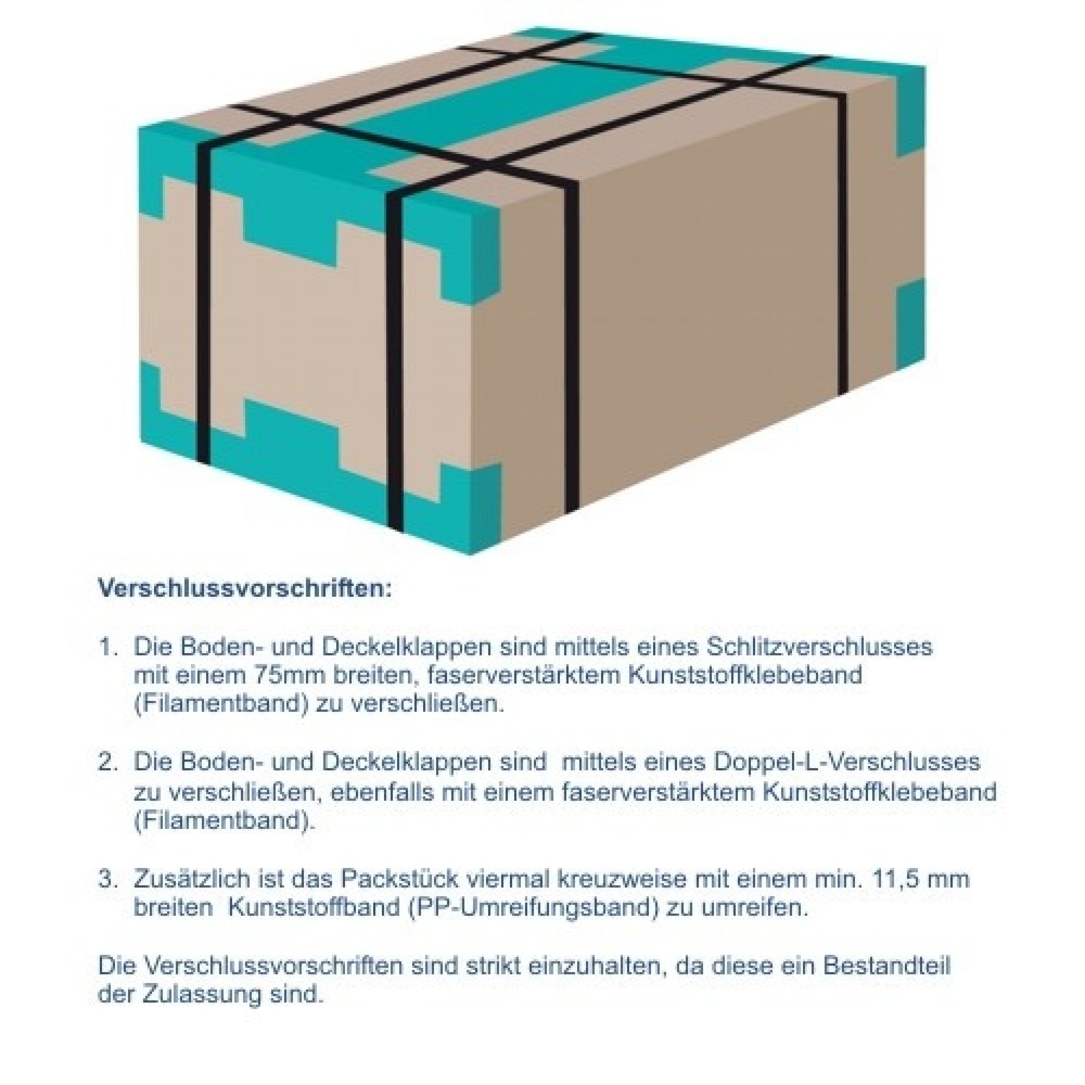 Produktabbildung Nr. 4: Gefahrgut-Karton 1-wellig, 175 x 155 x 213 mm, Inhalt 6 l, braun