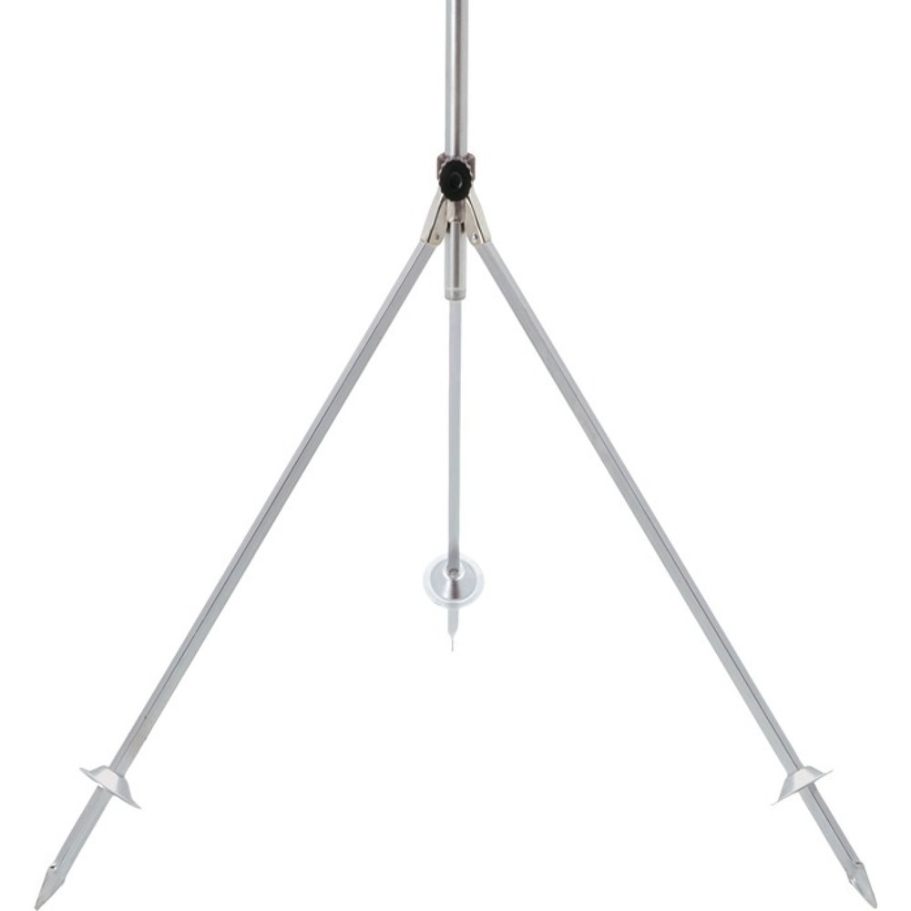 Produktabbildung: GEKA Dreibeinstativ, Stahl verzinkt, 2xG1″ AG, mit Standspitzen