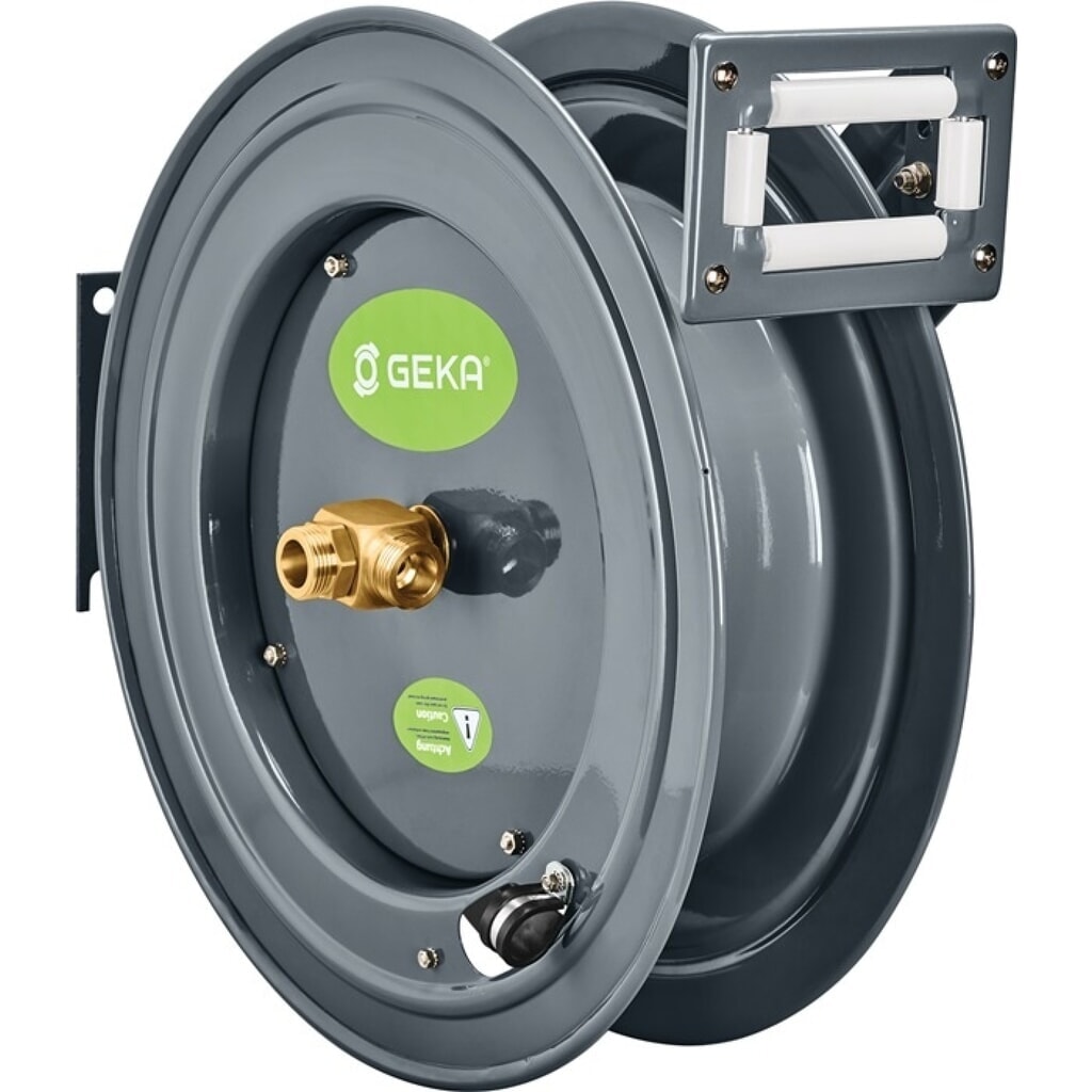GEKA Schlauchwagen PA 20, pulv. Stahl, Anschlussgewinde 33,25 mm G 1 AG ″ Produktabbildung: GEKA Schlauchwagen PA 20, pulv. Stahl, Anschlussgewinde 33,25 mm G 1 AG ″