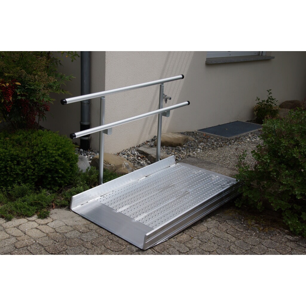 Geländer für Altec Überfahrbrücke mit Auflagerzunge, Länge 1.500 mm Produktabbildung: Geländer für Altec Überfahrbrücke mit Auflagerzunge, Länge 1.500 mm