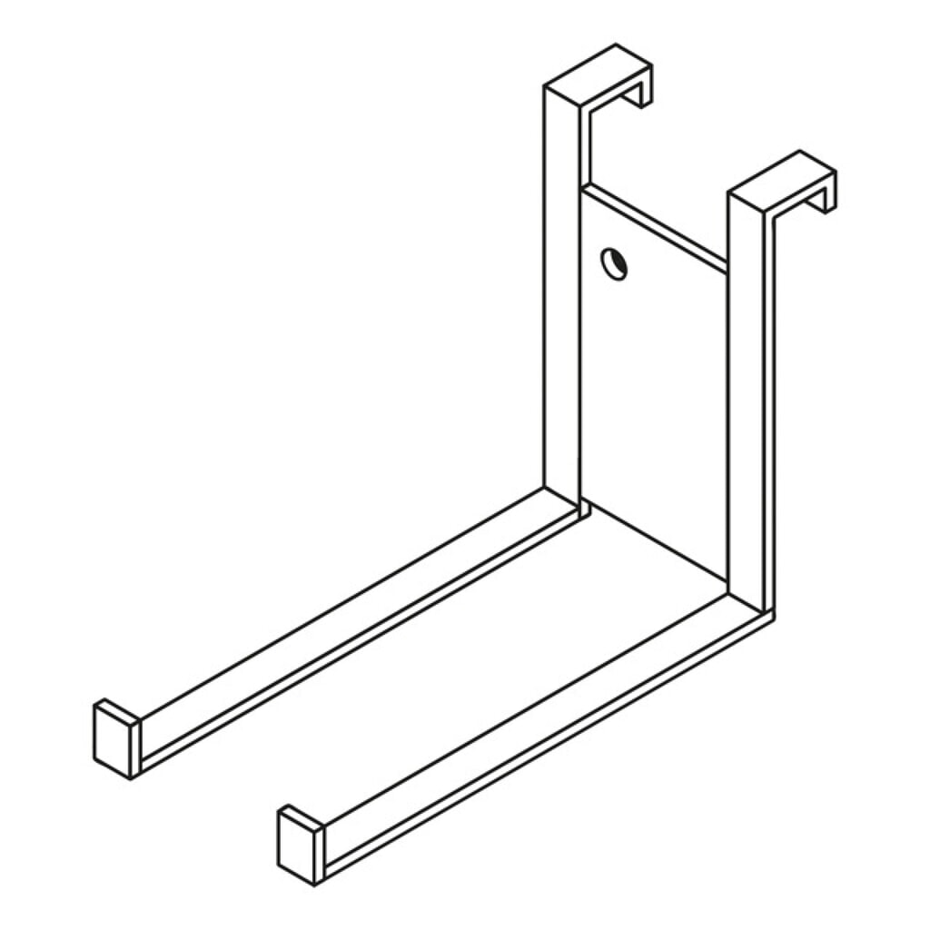 Gerätehalter für einhängbare, Stielgeräte, verzinkt für FLADAFI® Materialcontainer Produktabbildung Nr. 2: Gerätehalter für einhängbare, Stielgeräte, verzinkt für FLADAFI® Materialcontainer
