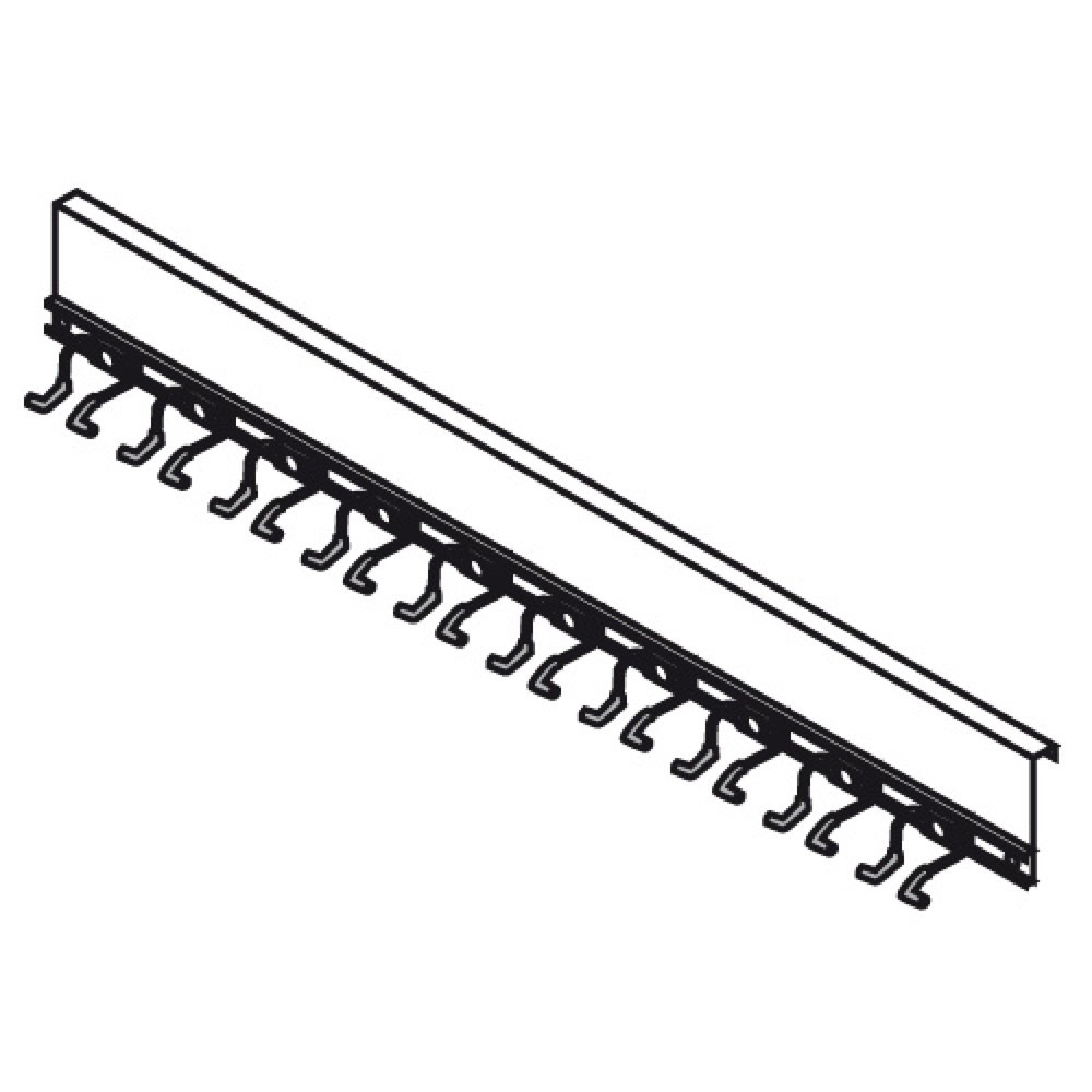 Produktabbildung: Geräteleiste für FLADAFI® Materialcontainer, 10 Stielgeräte