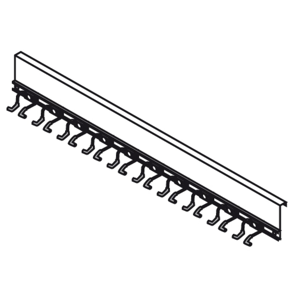 Produktabbildung: Geräteleiste für FLADAFI® Materialcontainer, 10 Stielgeräte