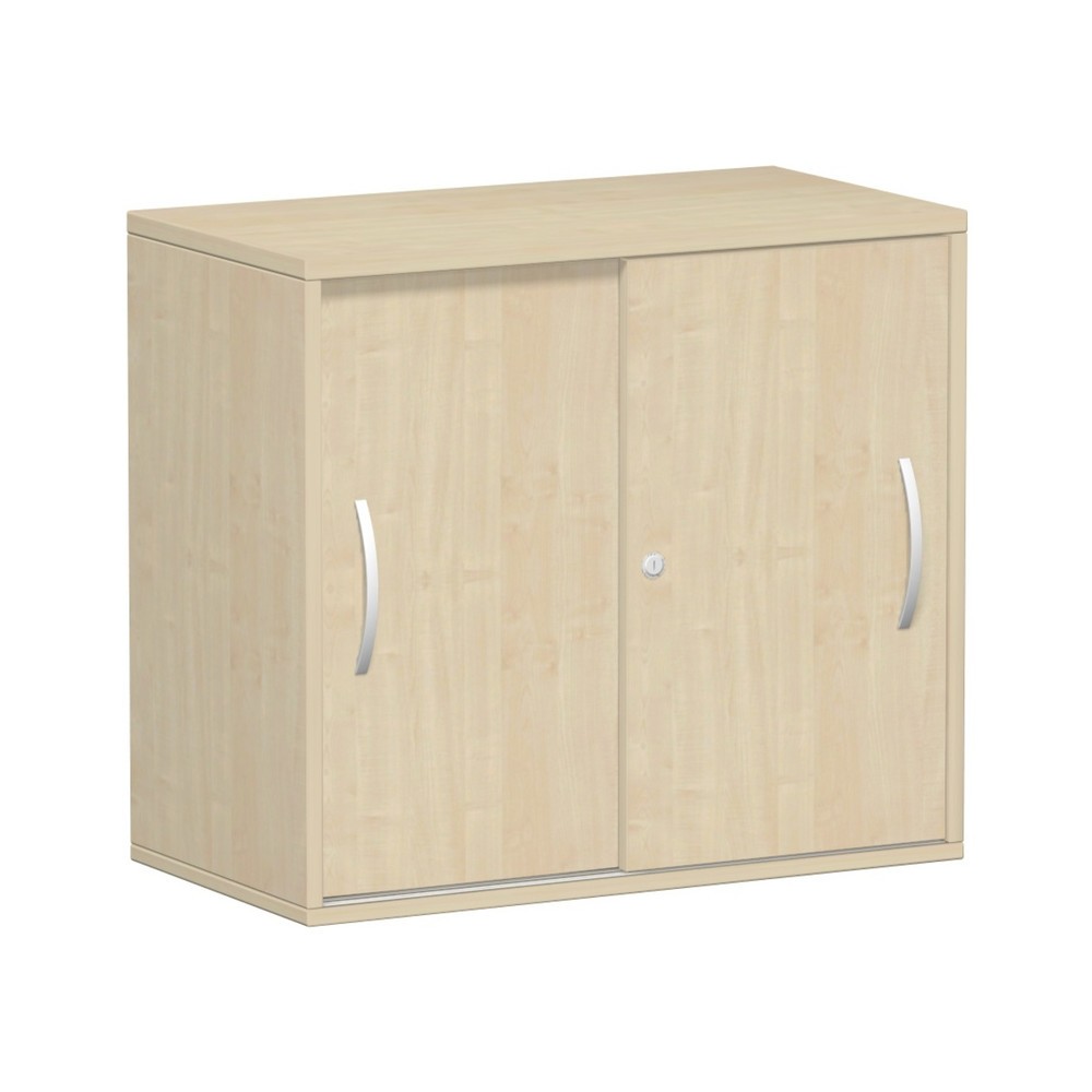 Produktabbildung: Anstell-Schiebetürschrank Lissabon, 2 OH, Ahorn