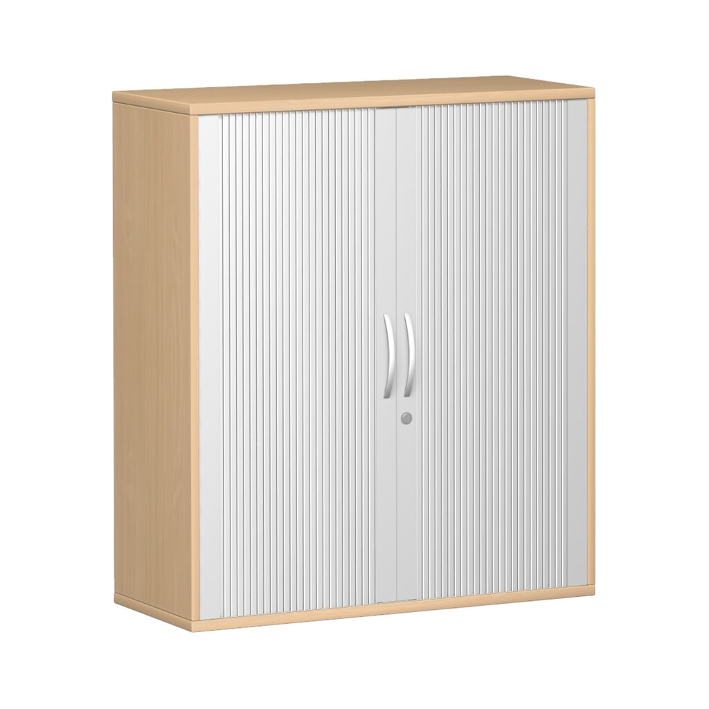 Produktabbildung: Geramöbel Querrollladenschrank Profi, 3 OH, Breite 1.000 mm, Buche