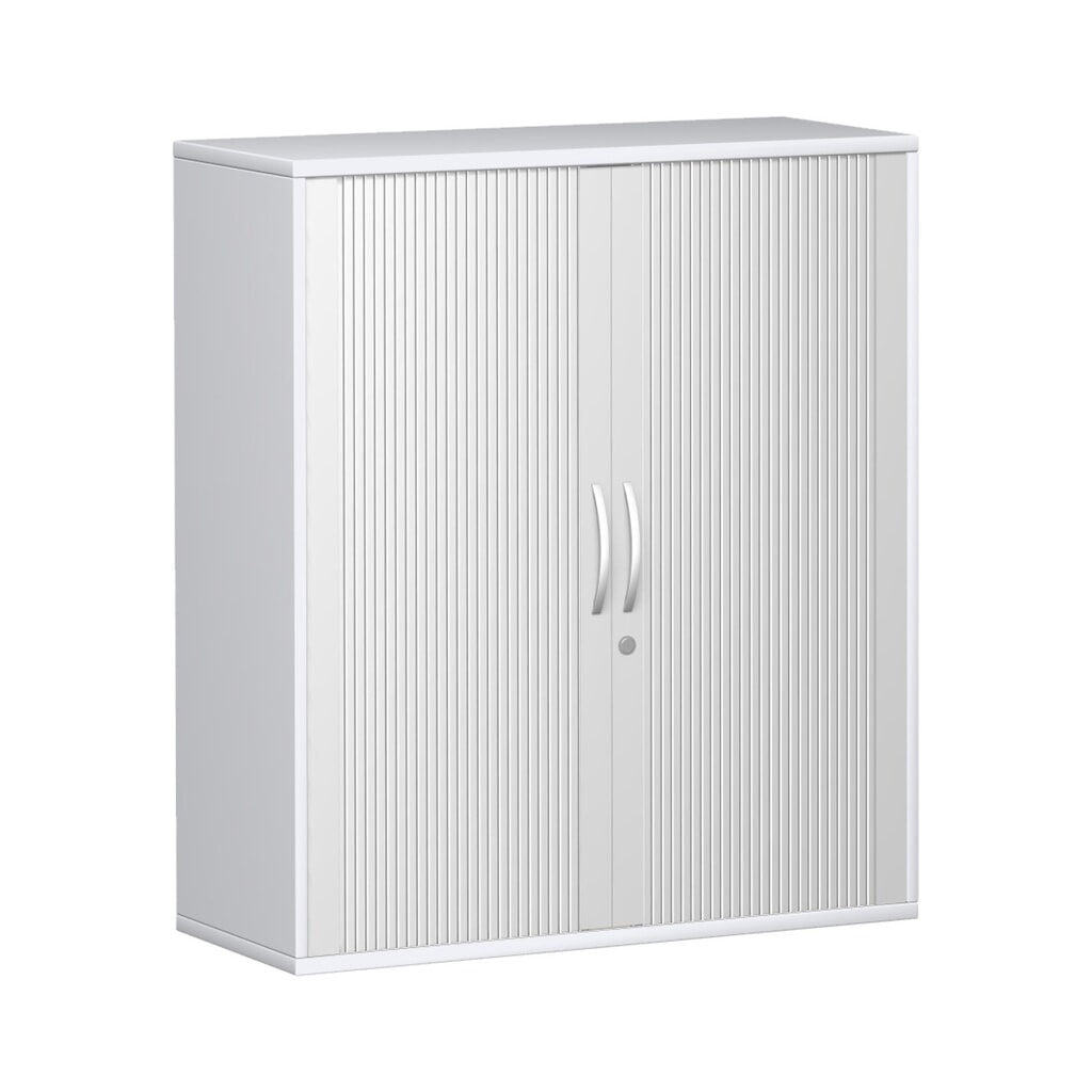 Geramöbel Querrollladenschrank Profi, 3 OH, Breite 1.000 mm, weiß Produktabbildung: Geramöbel Querrollladenschrank Profi, 3 OH, Breite 1.000 mm, weiß