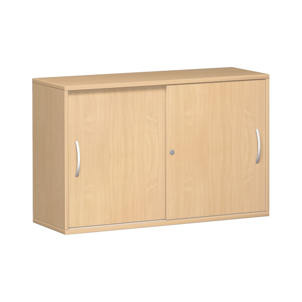 Produktabbildung: Geramöbel Schiebetürschrank Profi, 2 OH, Breite 1.200 mm, Buche