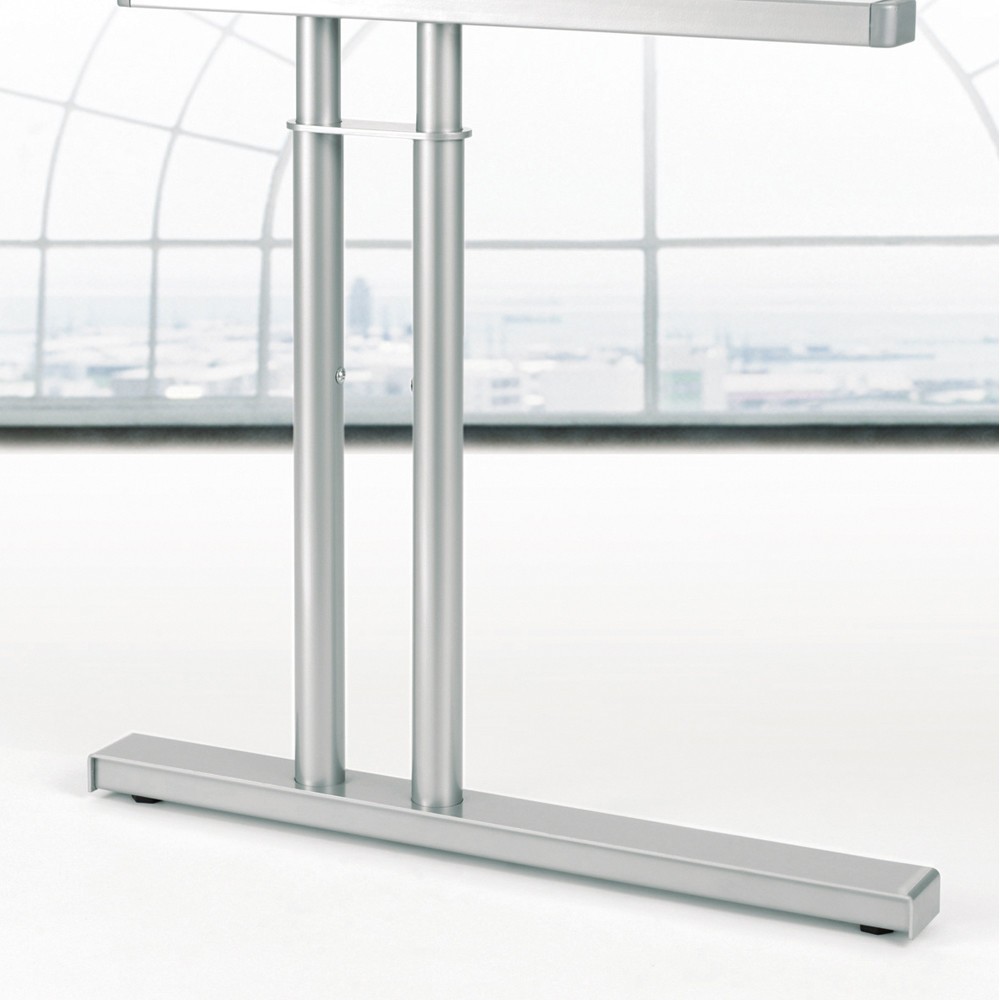 Produktabbildung Nr. 2: Geramöbel Büro-Schreibtisch Profi, Freiform-Tischplatte 135° rechts, C-Fuß-Gestell, BxT 2.166 x 1.130 mm, Buche