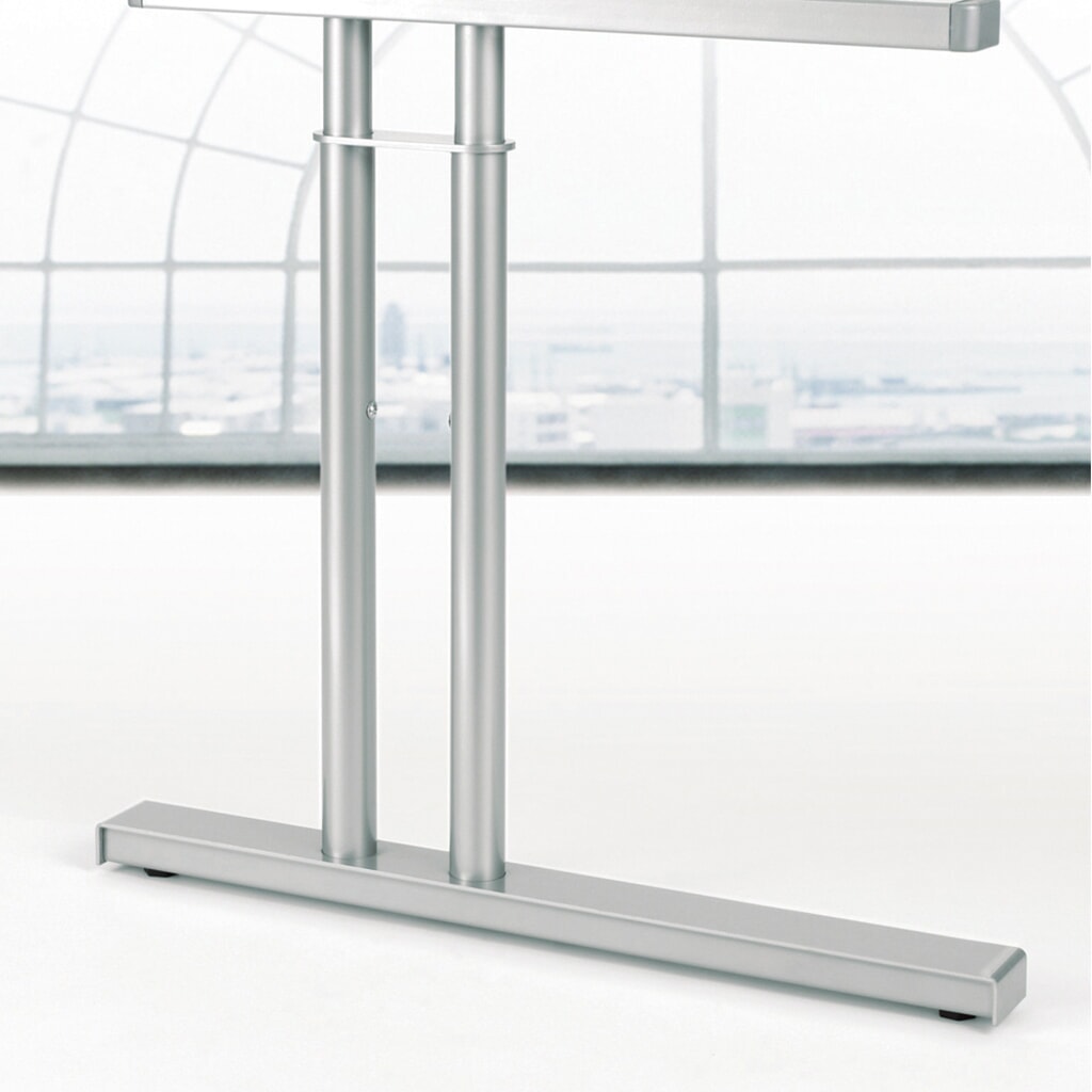 Geramöbel Büro-Schreibtisch Profi, C-Fuß-Gestell, PC-Form-Tischplatte rechts, BxT 1.800 x 1.000 mm, Ahorn Produktabbildung Nr. 2: Geramöbel Büro-Schreibtisch Profi, C-Fuß-Gestell, PC-Form-Tischplatte rechts, BxT 1.800 x 1.000 mm, Ahorn