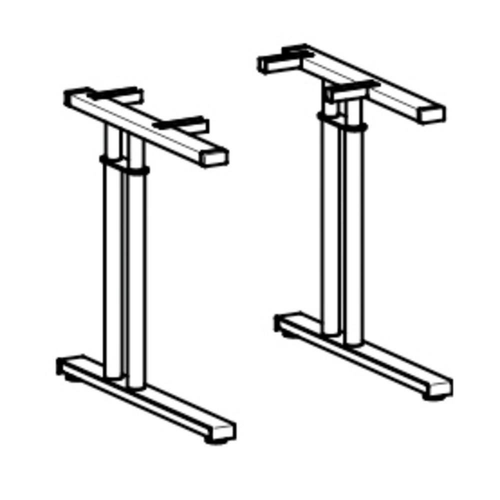 Produktabbildung Nr. 3: Geramöbel Büro-Schreibtisch Profi, Freiform-Tischplatte 135° rechts, C-Fuß-Gestell, BxT 2.166 x 1.130 mm, Buche