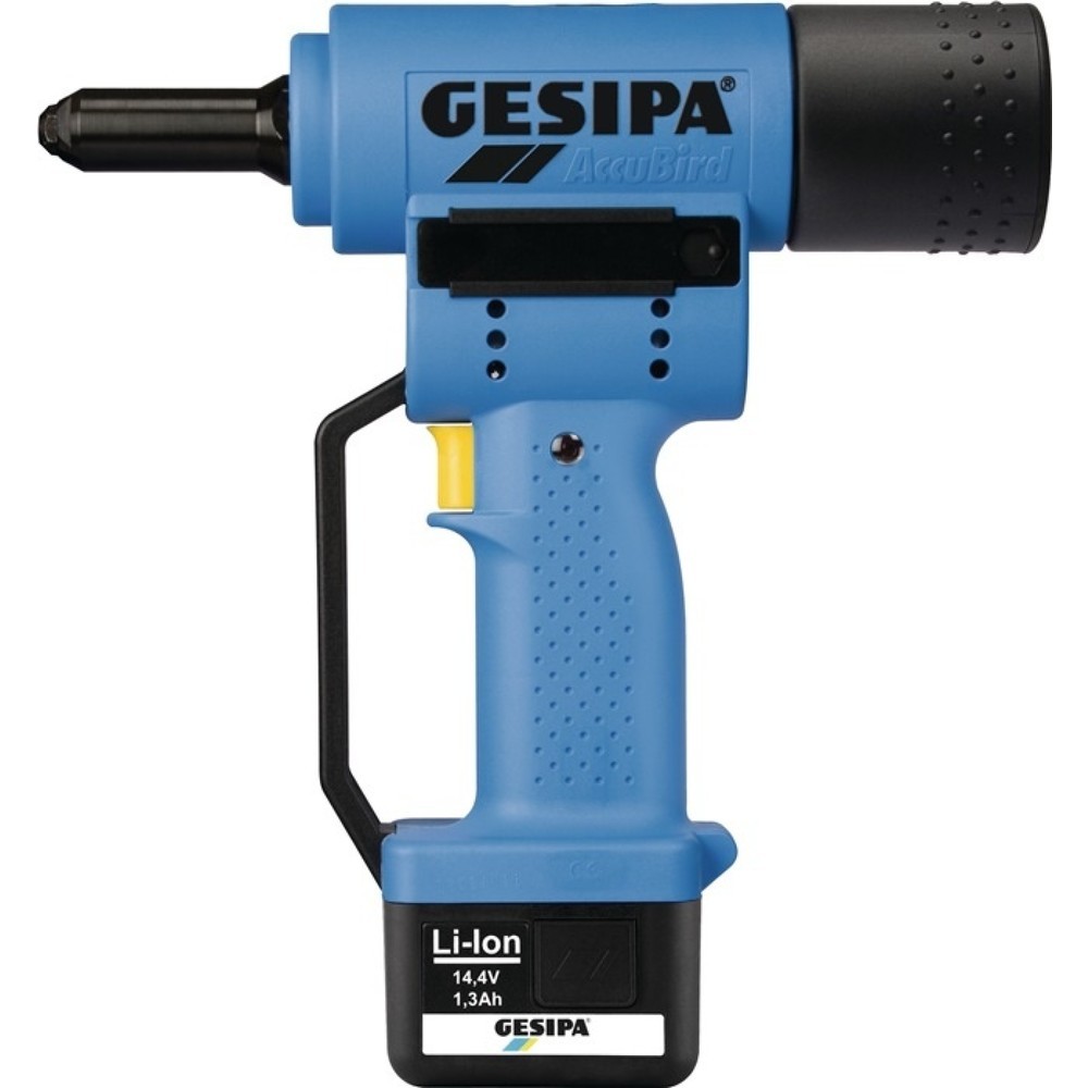 Produktabbildung: GESIPA Akkublindnietsetzgerät AccuBird® 7-tlg.10000 N im Ku.-Koffer