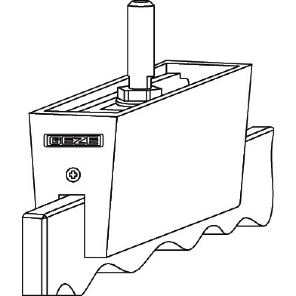 Produktabbildung: GEZE Glasklemmplatte, bis 140 kg, EV1