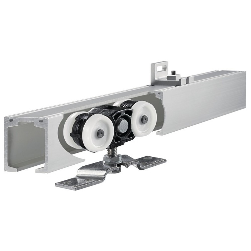 Produktabbildung: GEZE Schiebesystem Perlan 140, 26 - 60 mm Grundsystem, 140 kg 2450 mm EV 1, 500 - 1240 mm Wand- / Deckenmontage