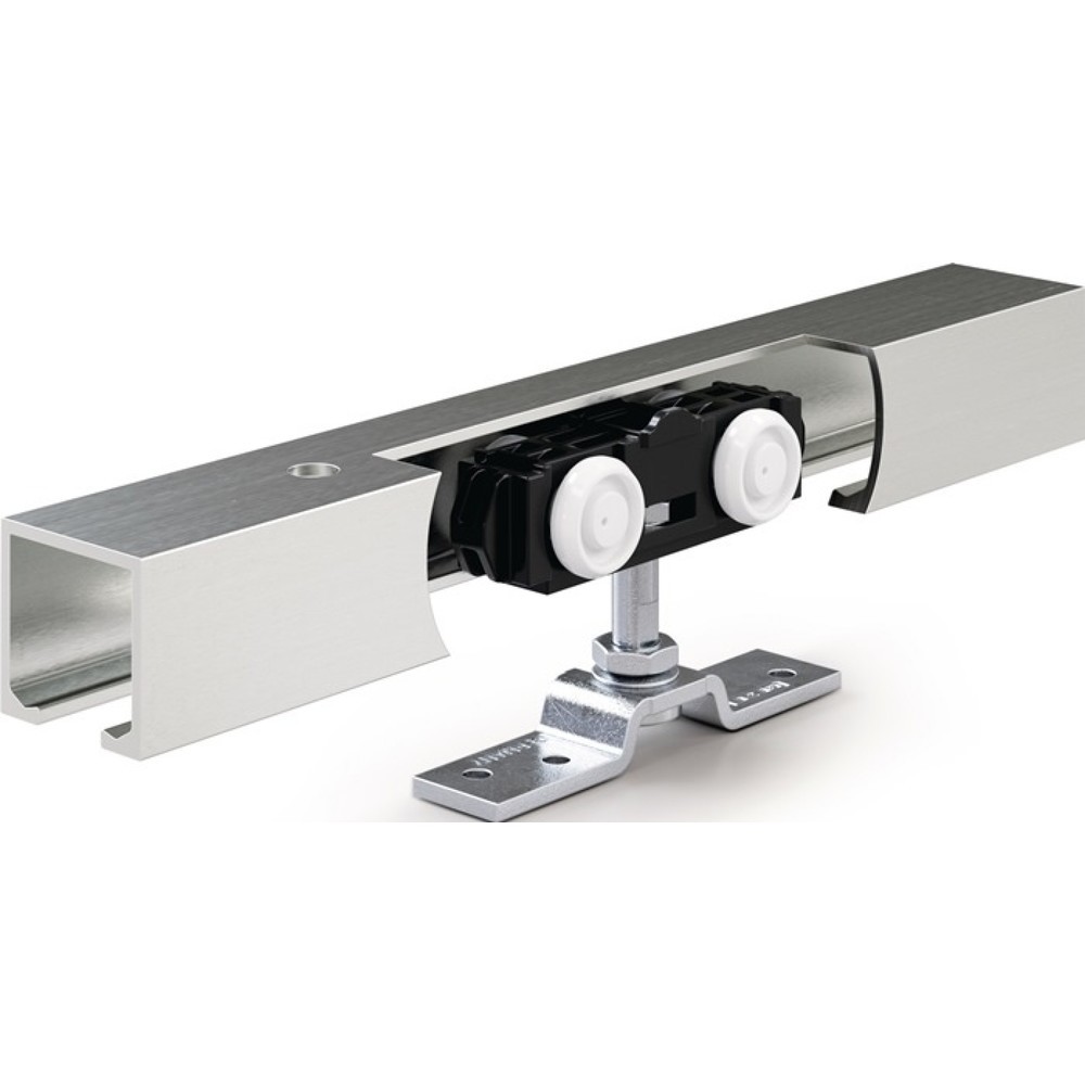 Produktabbildung: GEZE Schiebesystem Rollan 80 NT, Holzflügel Komplettset, 80 kg 2350 mm, 50-119 cm Wandmontage / Deckenmontage